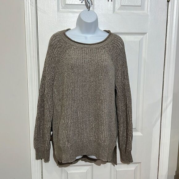 Ellen Tracy Pullover oatmeal marl color Sweater size large - Picture 1 of 7
